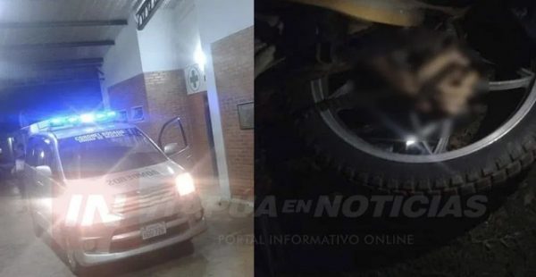 Mano atascada en rueda de moto acaba en grave fractura