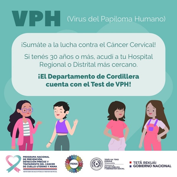 En Cordillera acceden desde hoy al test para prevenir cáncer de cuello uterino | .::Agencia IP::.