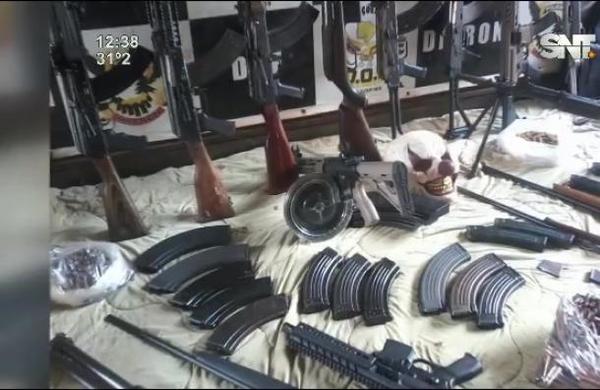 Policía brasileña incautó un arsenal en Ponta Porã - SNT