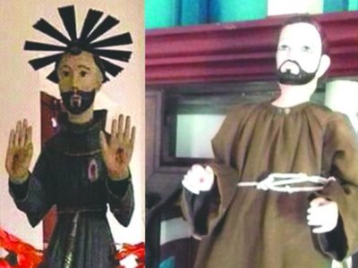 Roban santo y dejan otro en su lugar para que "nadie pille"