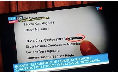 HOY / Errores en libros del MEC son motivo de burla internacional