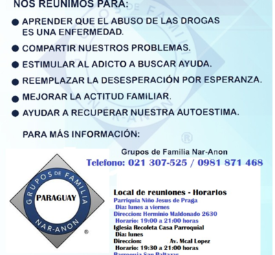 Grupos de familia NAR-ANON cumplen 19 años en Paraguay