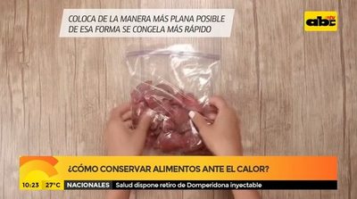 ¿Cómo conservar alimentos ante el calor? - Media mañana - ABC Color
