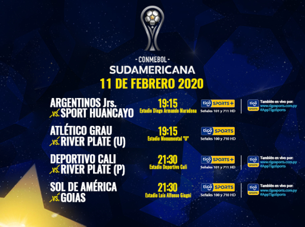 Con cuatro juegos empieza otra semana de la Copa Sudamericana