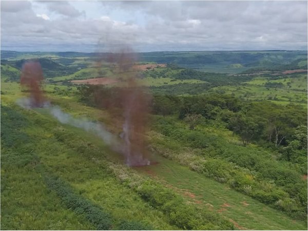 Destruyen otra pista clandestina en Amambay