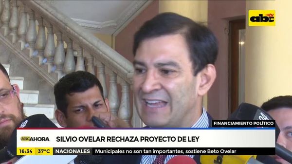Silvio Ovelar rechaza proyecto de ley de trazabilidad del financiamiento político - ABC Noticias - ABC Color