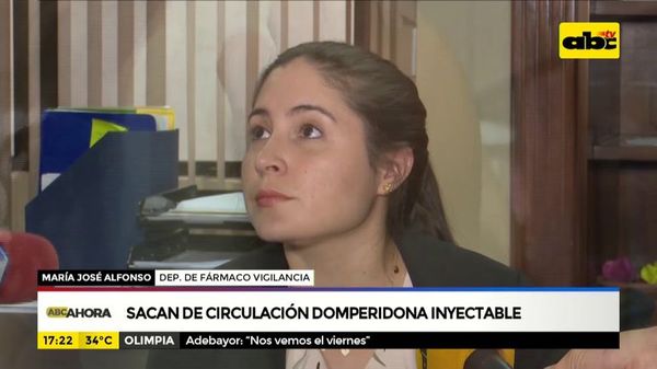 Sacan de circulación Domperidona inyectable - ABC Noticias - ABC Color