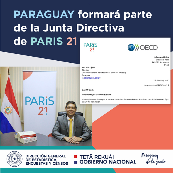 Paraguay representará a Sudamérica en la Junta Directiva de Paris 21 | .::Agencia IP::.