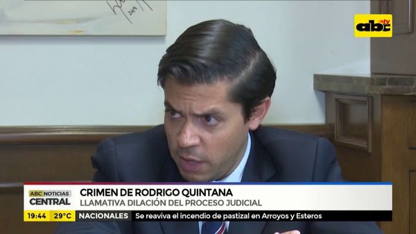 Crimen de Rodrigo Quintana: llamativa dilación del proceso judicial - ABC Noticias - ABC Color