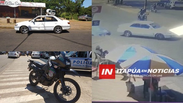 MOTOCICLETA DEL GRUPO LINCE INVOLUCRADA EN ACCIDENTE