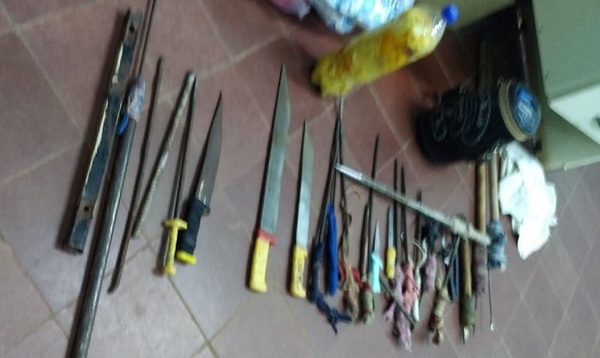 Requisan hasta "machetes" en penitenciaría de San Pedro
