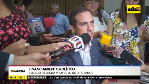 Financiamiento político: senado rechaza proyecto de diputados - ABC Noticias - ABC Color