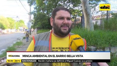 Minga ambiental en el barrio Bella Vista - ABC Noticias - ABC Color