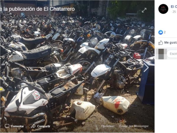 Empresa que retira chatarra de comisarías vende partes usadas