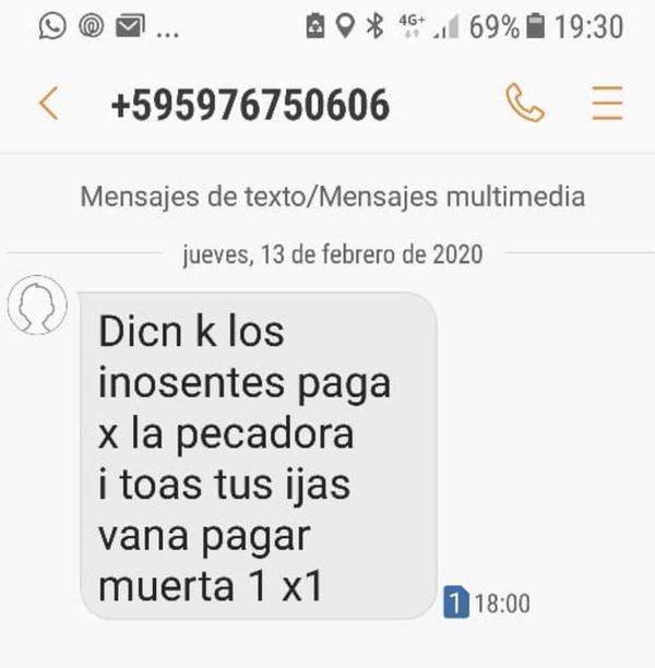 Exgobernador de Amambay recibe amenaza contra sus hijas - Nacionales - ABC Color