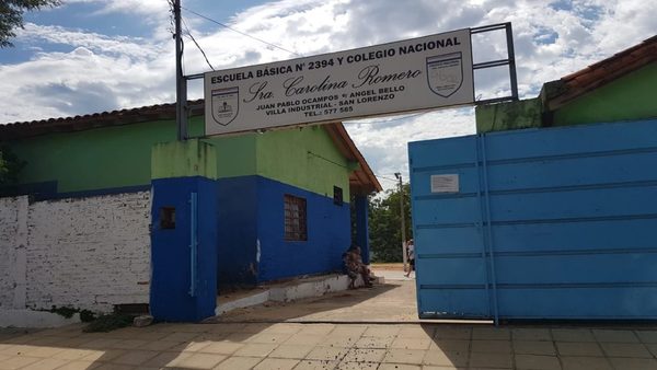 Escuela y colegio de Villa Industrial: Luchan para proveer de mínimas comodidades | San Lorenzo Py