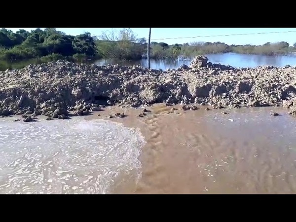 Filtra agua muro del terraplén