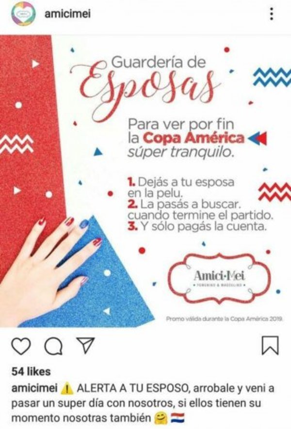 Ofrecen “guardería” para las esposas durante la Copa América | Info Caacupe