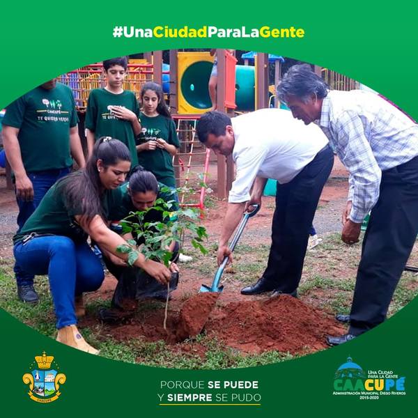 Se inician los proyectos de ”Caacupé Te Quiero Verde” | Info Caacupe