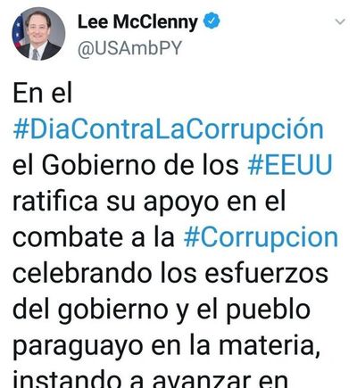 Estados Unidos prohíbe el ingreso de por vida a ex autoridades acusados de corrupción en Paraguay