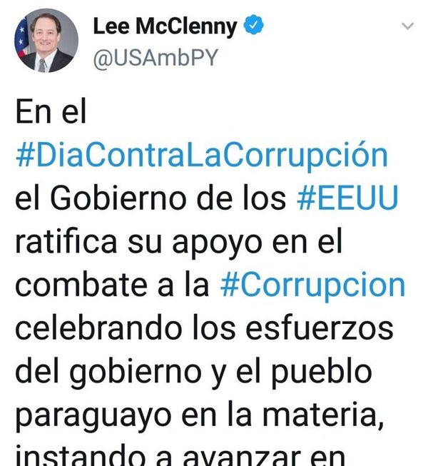 Estados Unidos prohíbe el ingreso de por vida a ex autoridades acusados de corrupción en Paraguay