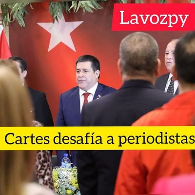 Cartes desafía a periodistas que critican a la iglesia