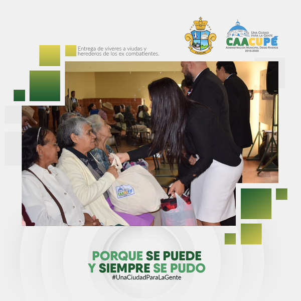 Municipalidad de Caacupé entrega víveres a viudas y herederos Ex Combatientes de la Guerra del Chaco | Info Caacupe