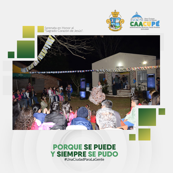 Se realiza serenata en Honor al “Sagrado Corazón de Jesús” en la Compañía Cabañas | Info Caacupe