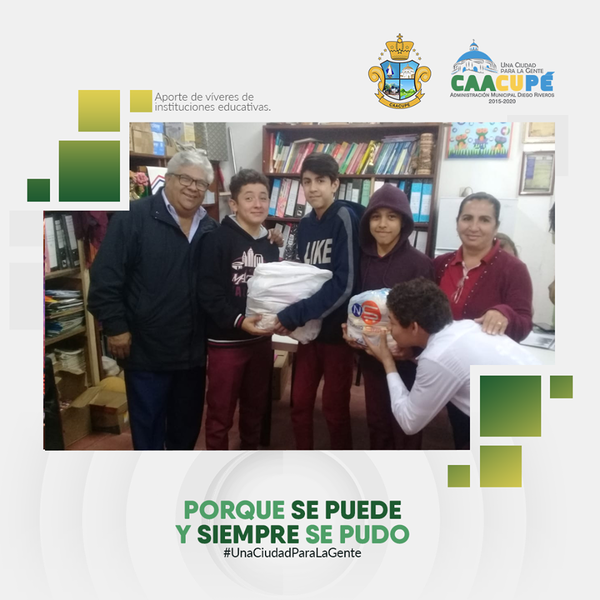 Municipalidad de Caacupé agradece a Instituciones Educativas por colaboración con víveres | Info Caacupe
