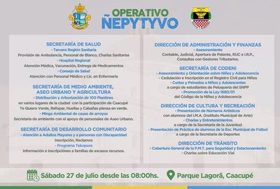La Municipalidad de Caacupé y FF AA invitan al Operativo Ñepytyvo | Info Caacupe
