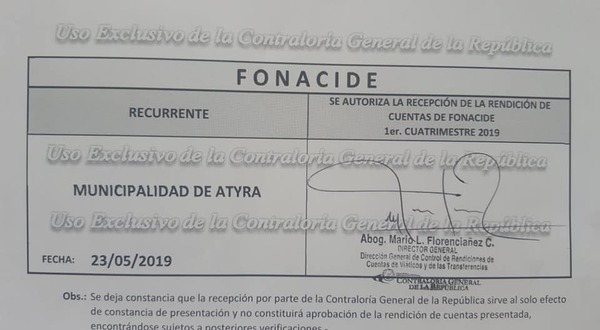 Atyrá presenta rendición de cuentas “FONACIDE Y ROYALTIES” | Info Caacupe