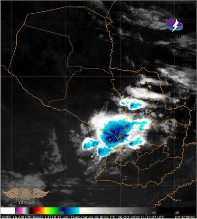 Lluvias puntuales con tormentas eléctricas moderadas