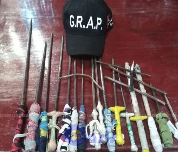 Incautan armas blancas en penal de Coronel Oviedo