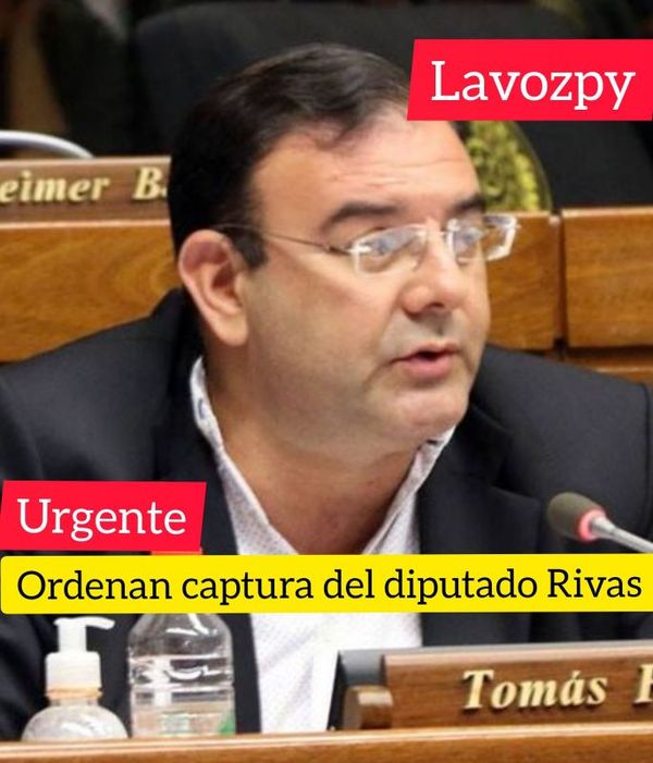 Juez ordena la captura del diputado Tomás Rivas