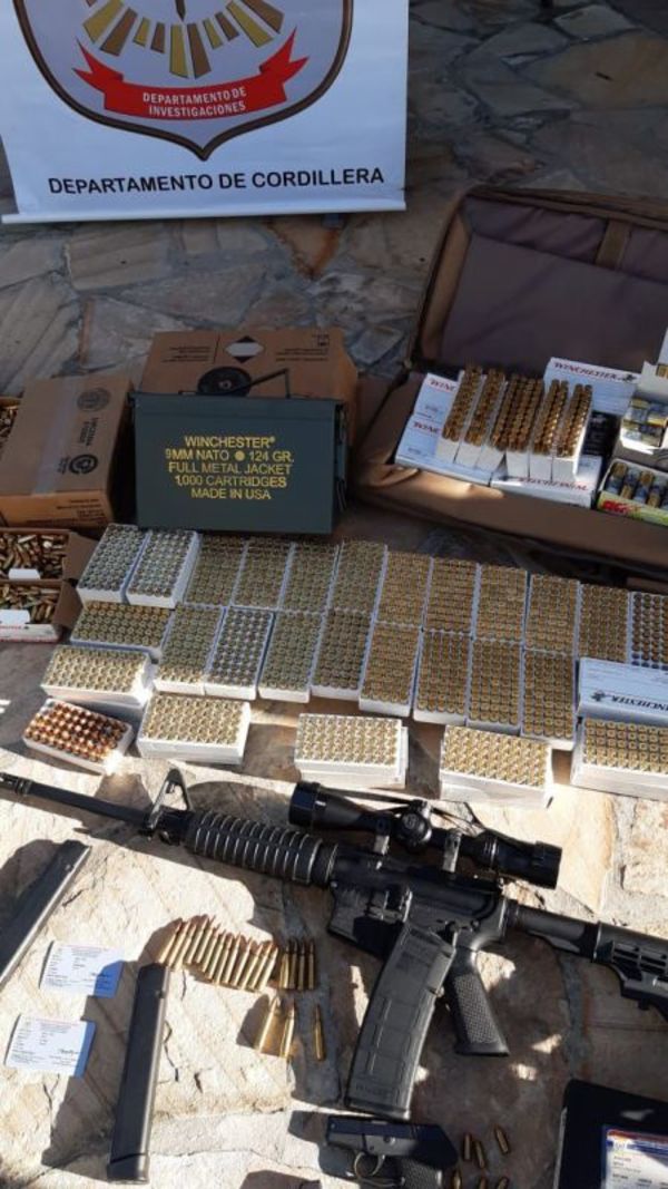 Incautan un arsenal en Caacupé