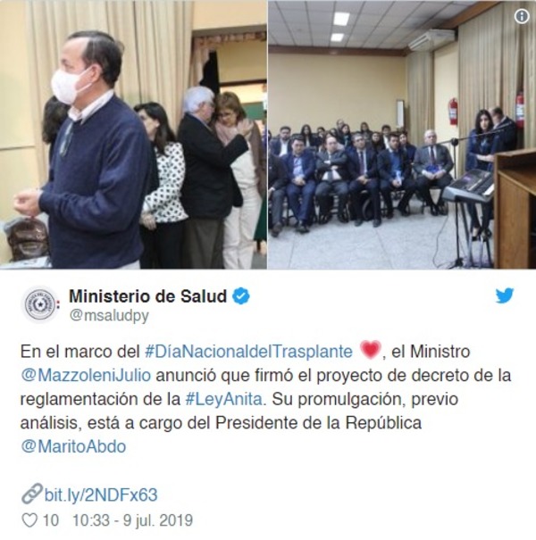 Solo falta firma de Mario Abdo para reglamentar la Ley Anita | Info Caacupe