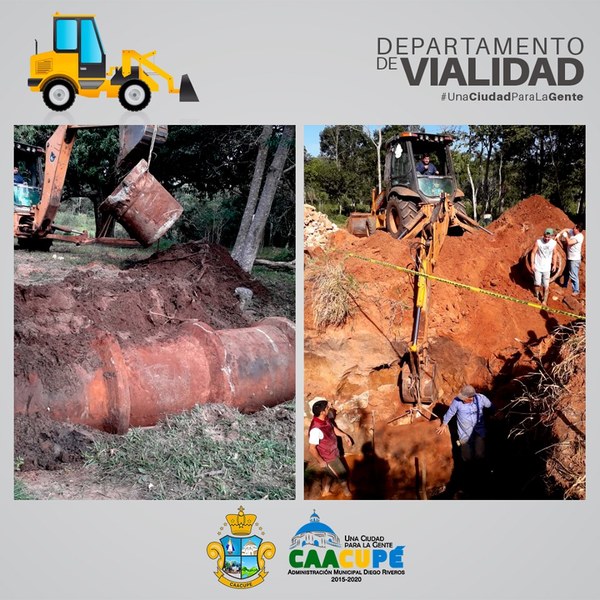 Dpto. de Vialidad de Caacupé realiza nuevo camino | Info Caacupe