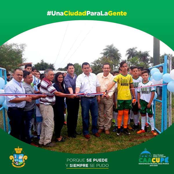 Se inaugura el alambrado olímpico del Club 15 de Agosto de Cabañas | Info Caacupe