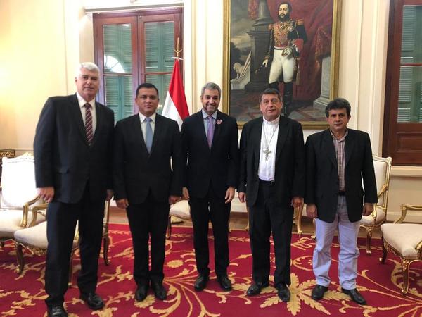 Intendente de Caacupé Diego Riveros se Reunió con el Presidente Mario Abdo Benitez | Info Caacupe