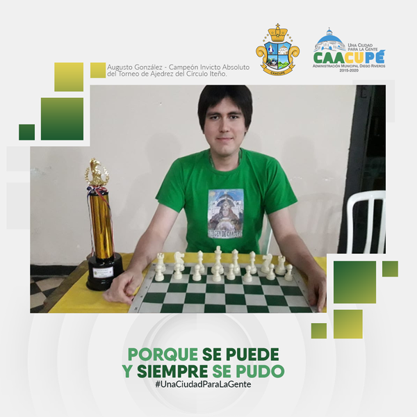 Caacupeño es Campeón Invicto Absoluto en torneo de ajedrez | Info Caacupe