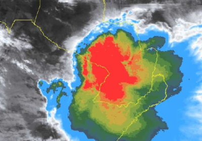 Emiten alerta por tormentas severas para el centro y sur de la región Oriental