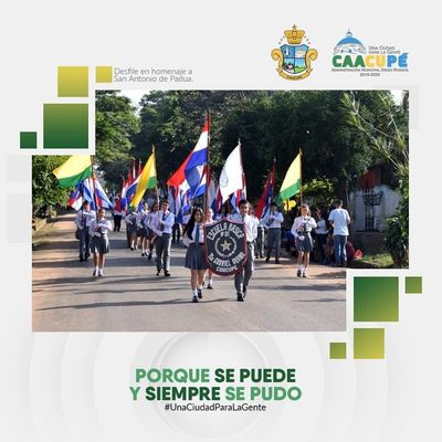 Desfile en homenaje a San Antonio de Padua en Caacupé | Info Caacupe