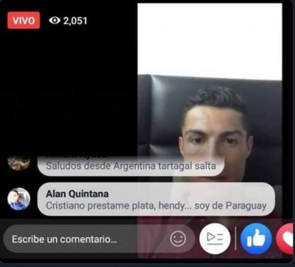 Paraguayito le pecheó plata a CR7 | Info Caacupe