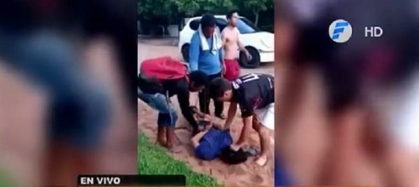 Justicia por mano propia: Vecinos detienen a presunto ladrón | Noticias Paraguay