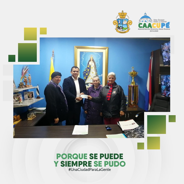 Municipalidad de Caacupé entrega gran aporte económico a Comisión Pro Capilla Virgen del Parto | Info Caacupe