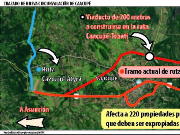 Circunvalación de Caacupé tendra 10 km | Info Caacupe