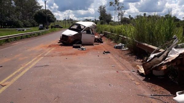 Tres heridos en accidente sobre la Ruta PY05