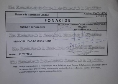 Municipalidad de Santa Elena realiza rendición de recursos FONACIDE 2019 | Info Caacupe