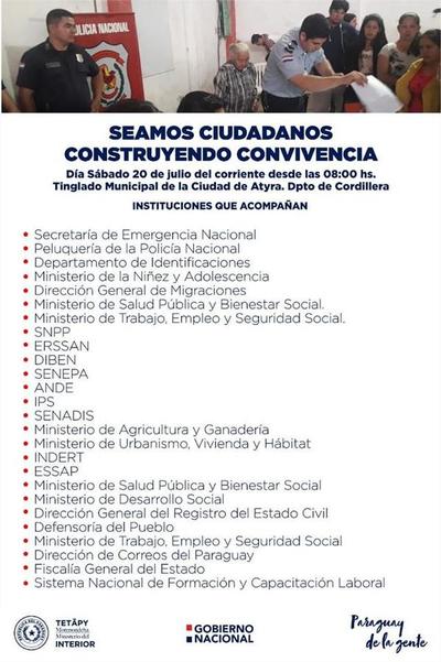 La Municipalidad de Atyrá invita a todos los ciudadanos a construir convivencia | Info Caacupe