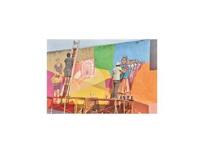 Con mural acercan el arte a los jóvenes en barrios de Ñemby
